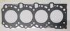 Black engine head gasket with four circular openings and reinforced edge for toyota hilux hiace 2.5 engines