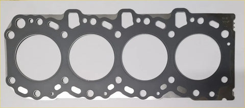 Black engine head gasket with four circular openings and reinforced edge for toyota hilux hiace 2.5 engines