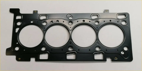 Black engine head gasket with four circular openings and matte finish for movano master x220d x250d navara nv400