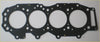 Black rubber head gasket with four circular openings and bolt holes for ford ranger mazda bt50 everest 2006 use