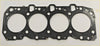 Black engine head gasket with four circular openings and textured surface for hi lux land cruiser 1993–2000