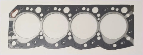 Black engine head gasket with four circular openings and small holes for toyota hilux surf dyna hilux hiace 4runner 2.8d 3l