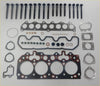 Black and silver head gasket set with red sealing rings for defender discovery 2.5 200tdi engine bolts