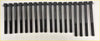 Black engine cylinder head bolts with threaded shafts and hex heads for mitsubishi l200 shogun pajero challenger