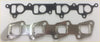 Black rubber gasket and silver metal manifold flange in head gasket set and bolts for nissan navara pick up d22 2.5di yd25ddt