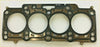 Black rubber engine head gasket with four circular openings and metallic bolts for vw crafter amarok 2.0 tdi