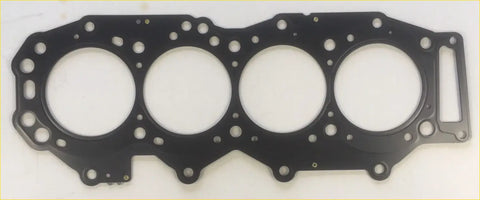 Black engine head gasket with four circular openings and rectangular cutout for ford ranger mazda bt50 2.5 td cdvi tdci
