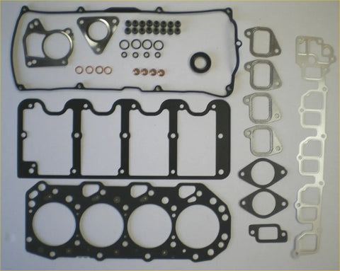 Black rubber head gasket set with metal flanges and assorted seals for holden jackaroo rodeo monterey 3.0 dti td 4jx1
