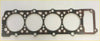 Black rubber head gasket with four circular openings and rectangular cutout for mitsubishi shogun 28tdi 4m40t engine