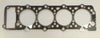 Black and silver metal head gasket set for Mitsubishi Shogun 2.8TDi 4M40T with four circular openings and bolts