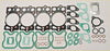 Set of engine head gaskets with black and green rubber seals metal plates and o-rings for range rover jeep cherokee frontera
