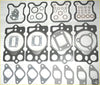 Set of black rubber and metal head gaskets with varied hole patterns for range rover jeep cherokee frontera engines