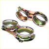 Set of four polished chrome metallic headlight bezels with reflective inner surfaces for nissan datsun 620 72-79