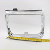 Chrome finished rectangular head light door frame for toyota hilux 2wd 1988-1997 with black rubber trim