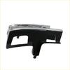 Black and chrome head light door for Toyota Hilux 2WD 1988-1997 with sleek glossy automotive front bumper cover