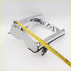 Chrome finished rear fender with sleek curved design and black rubber trim for toyota hilux 2wd 1985-1997