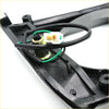 Black plastic car window regulator with green wiring and white connector for toyota hilux 2wd 78-83 back side view