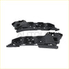 Black plastic front bumper fascia for 2017-2023 honda civic shown with headlight bracket set for ford f-150 2015-2017