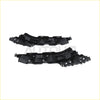 Black plastic front bumper fascia trim pieces for ford f150 2015 to 2017 headlight bracket set automotive use