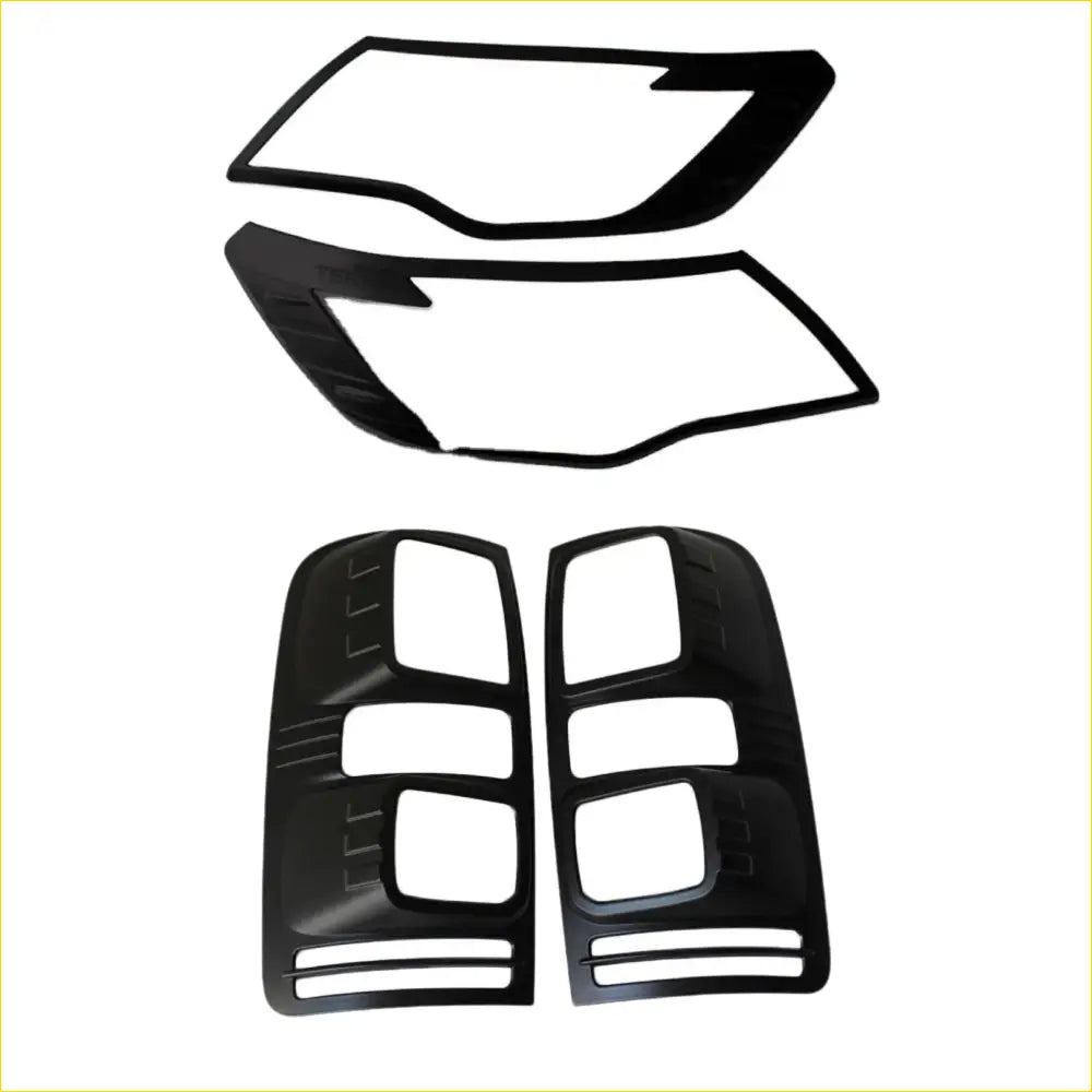 Headlight Covers and Taillight Holden Colorado 2012-2016 Matte - Plastic Trim