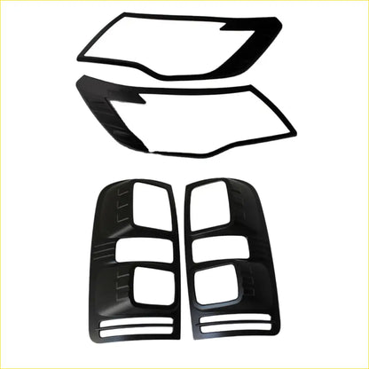 Headlight Covers and Taillight Holden Colorado 2012-2016 Matte - Plastic Trim