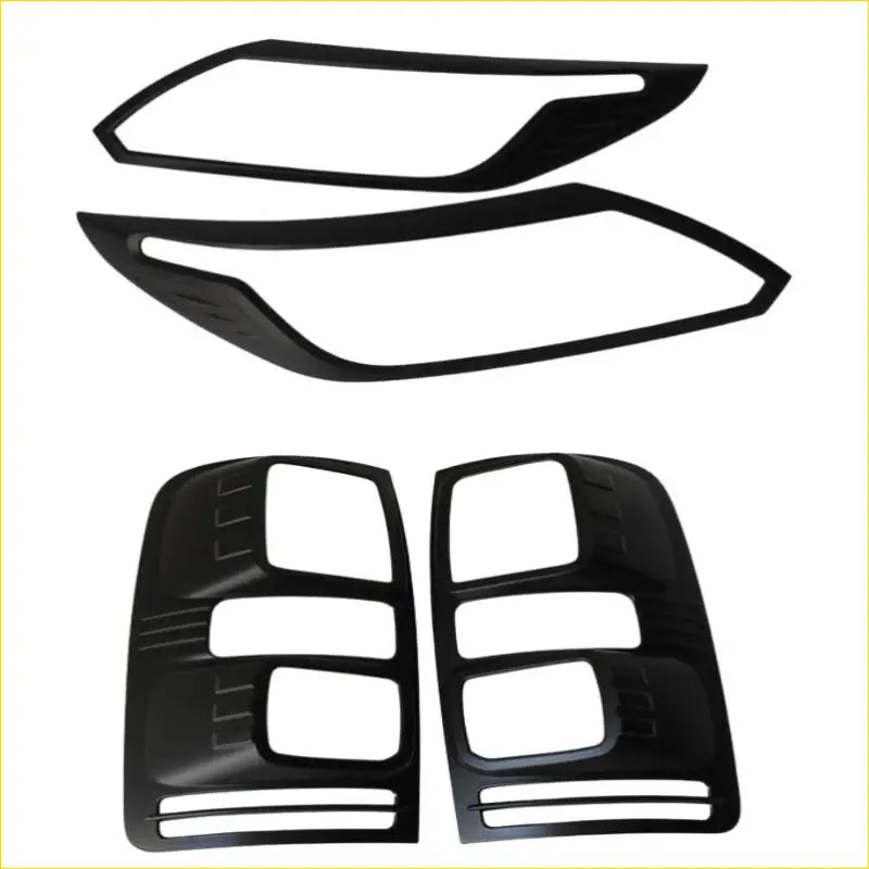 Headlight Covers and Taillight Holden Colorado 2016-2020 Matte - Plastic Trim