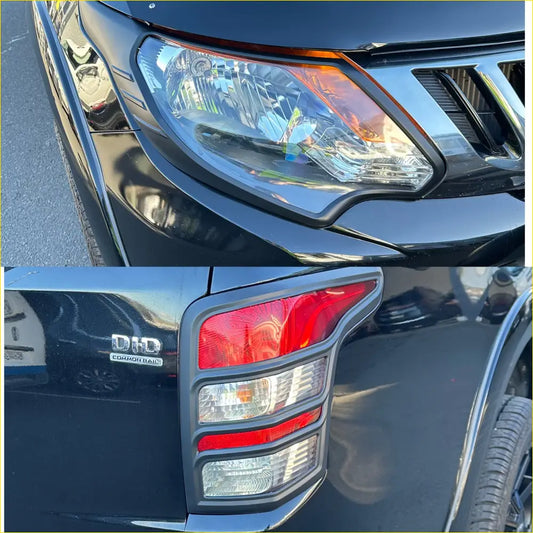 Headlight Covers and Taillight Mitsubishi Triton 2015-2018 - Plastic Trim