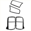 Black glossy plastic trim pieces for mitsubishi triton 2024+ dashboard and door panel interior detailing
