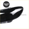 Black clear headlight covers with glossy curved design and subtle reflector lines for volkswagen scirocco 2009-2016