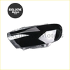 Clear plastic headlight cover with sleek design and black interior accents for volkswagen scirocco 2009-2016