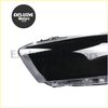 Clear plastic headlight cover for Volkswagen Scirocco 2009-2016 with sleek modern design and white accent lines