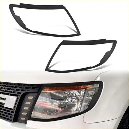 Headlight Covers Ford Ranger PX1 2012-2015 Matte Black