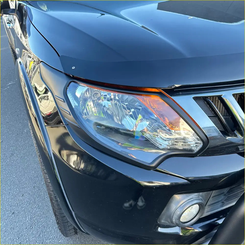 Headlight Covers Mitsubishi Triton 2015-2018 Matte black - Plastic Trim