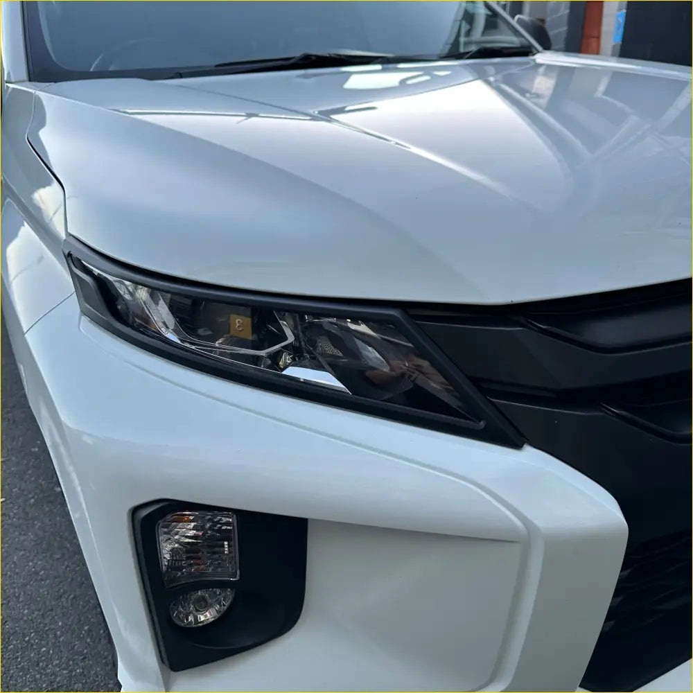 Headlight Covers Mitsubishi Triton 2019-2023 Matte black - Plastic Trim