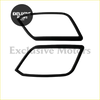 Black glossy finish headlight covers surrounds trim for vw amarok 2009-2019 designed for side mirror housings