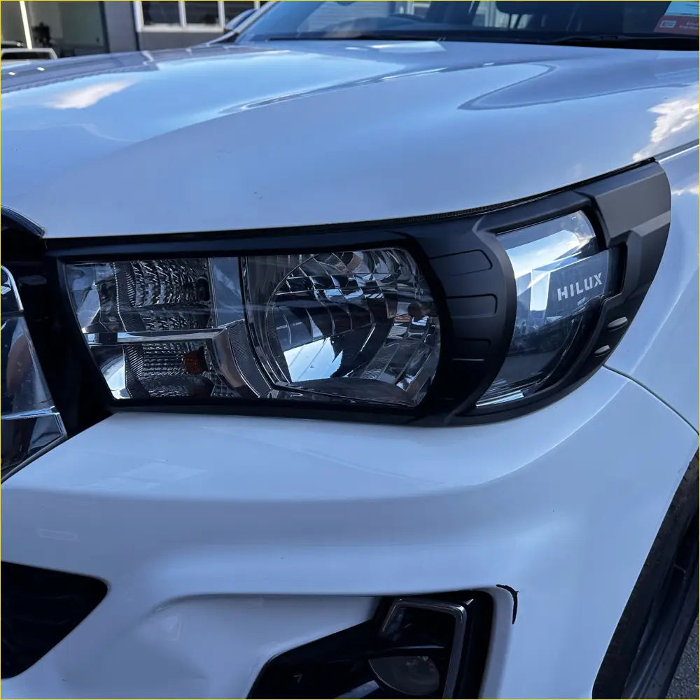 Headlight Covers Toyota Hilux Revo 2015-2020 Matte Black
