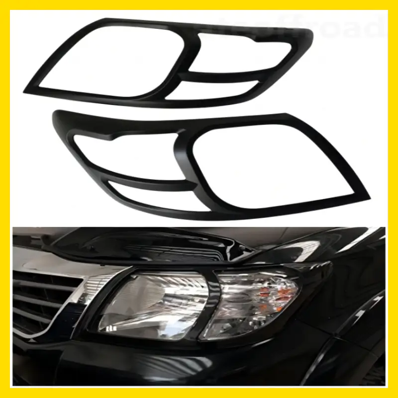 Headlight Covers Toyota Vigo 2012-2015 Matte Black