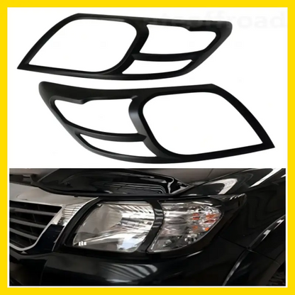 Headlight Covers Toyota Vigo 2012-2015 Matte Black