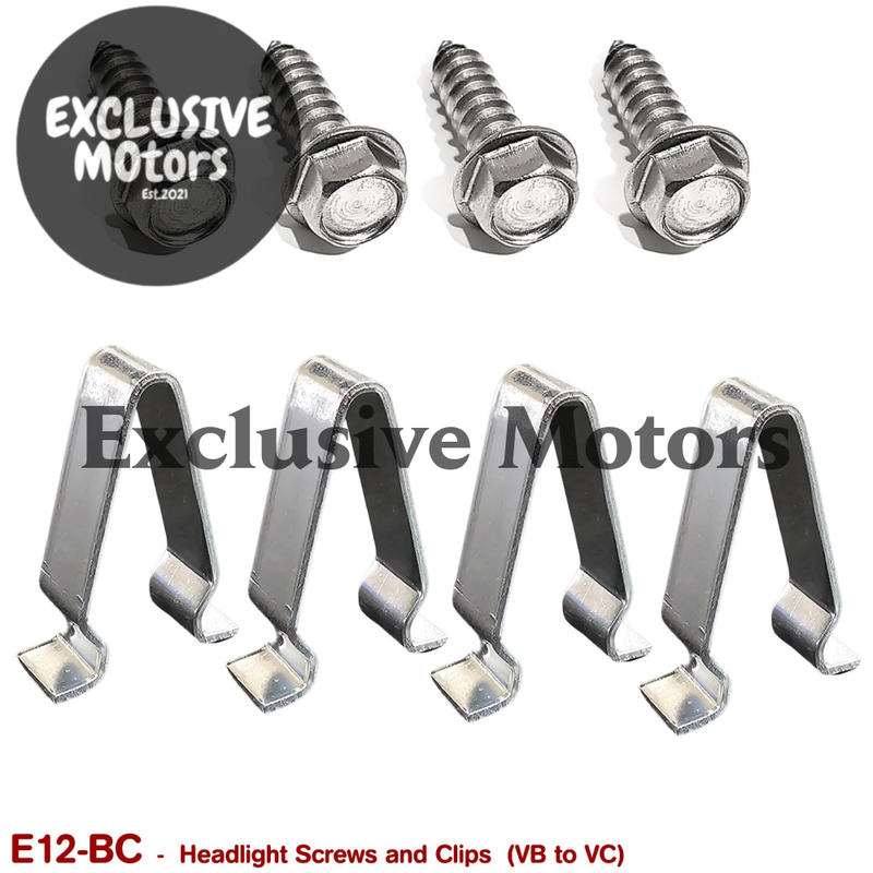Holden Commodore VB VC Headlight Screws and Clips (1978-1981)