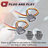 Gray plastic headlight turn signal light socket wiring connectors with red yellow and black wires for toyota 4runner