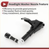 Black plastic headlight washer nozzle with white connector and black threaded cap for toyota land cruiser 2008-2021