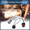 Black and blue plastic headlight wiring harness assembly for 2021-2023 toyota 4runner lighting system