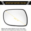 Heated right side black-framed rectangular mirror glass for toyota tacoma 2005-2011 with 20cm diagonal measurement