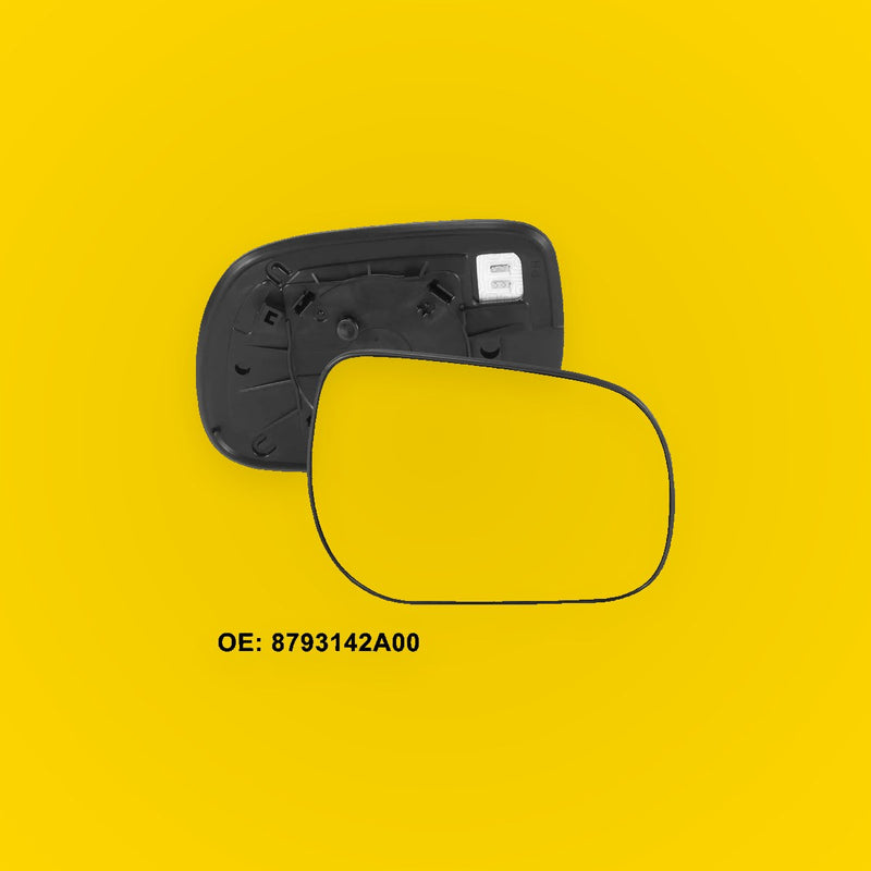 Heated Right Side Mirror Glass with Backing Plate for Toyota RAV4 (2013-2018)