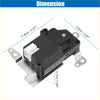 Black plastic and metal heater blend door actuator for toyota 4runner 1999-2002 with white connector back view