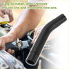 Heater hose for Toyota Highlander 3.3L 2001-2010 black rubber coolant hose with smooth flexible surface and reinforced ends