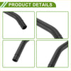 Heater hose for toyota highlander 3.3l 2001-2010 black rubber coolant hose with smooth flexible surface and reinforced ends