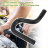 Black rubber heater hose for toyota tacoma 3.4l 1995-2004 with ribbed texture and reinforced ends