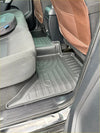 Black rubber heavy duty floor mat with textured ridges and molded contours for ford ranger px1 px2 px3 2012-2021 and everest 2015-2021