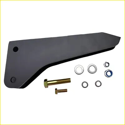 Black plastic heavy metal front track bar drop bracket with assorted metal fasteners for dodge ram 2500 2014-2022